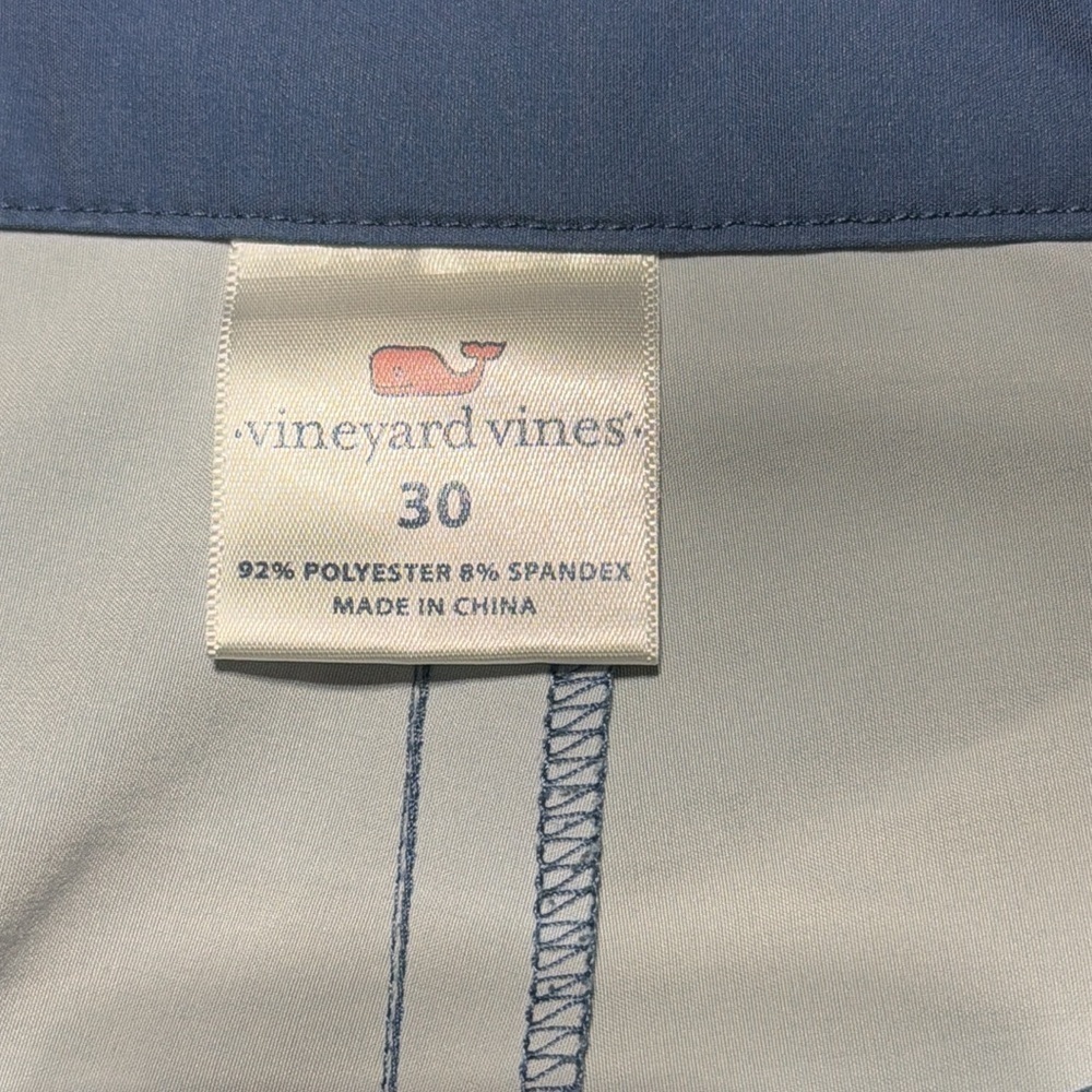 Vineyard Vines Mens Size 30 Stretch Board Shorts Striped Blue Green - Picture 2 of 3